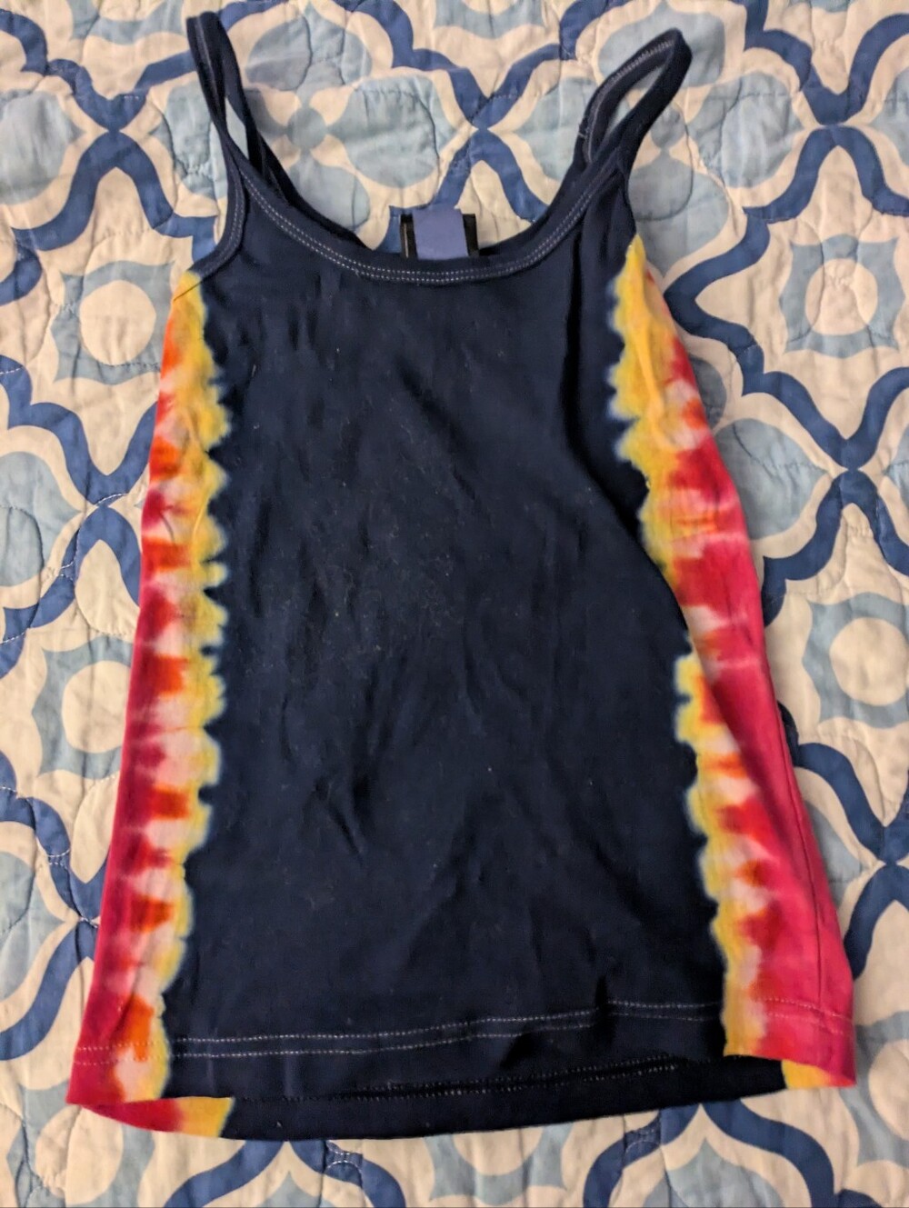 Women’s Harley Davidson Tie-Dye Tank Top Small Cotton Fitted